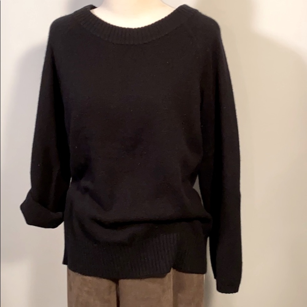 BR wide neck cashmere swtr S
